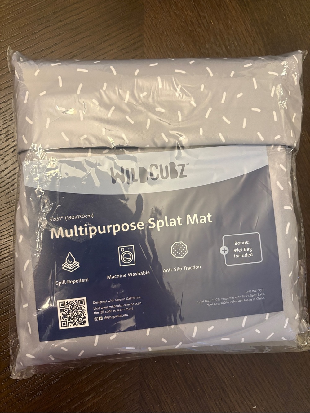 Kids Multipurpose Splat Mat in Light Gray
